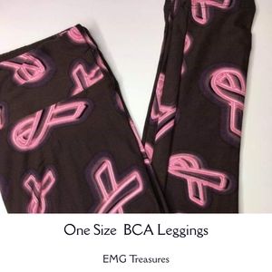 Breast cancer awareness leggings